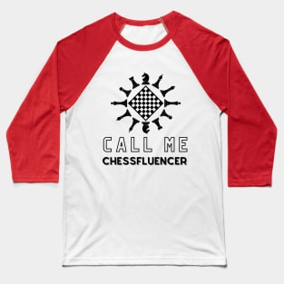 Chess Influencer Player Baseball T-Shirt